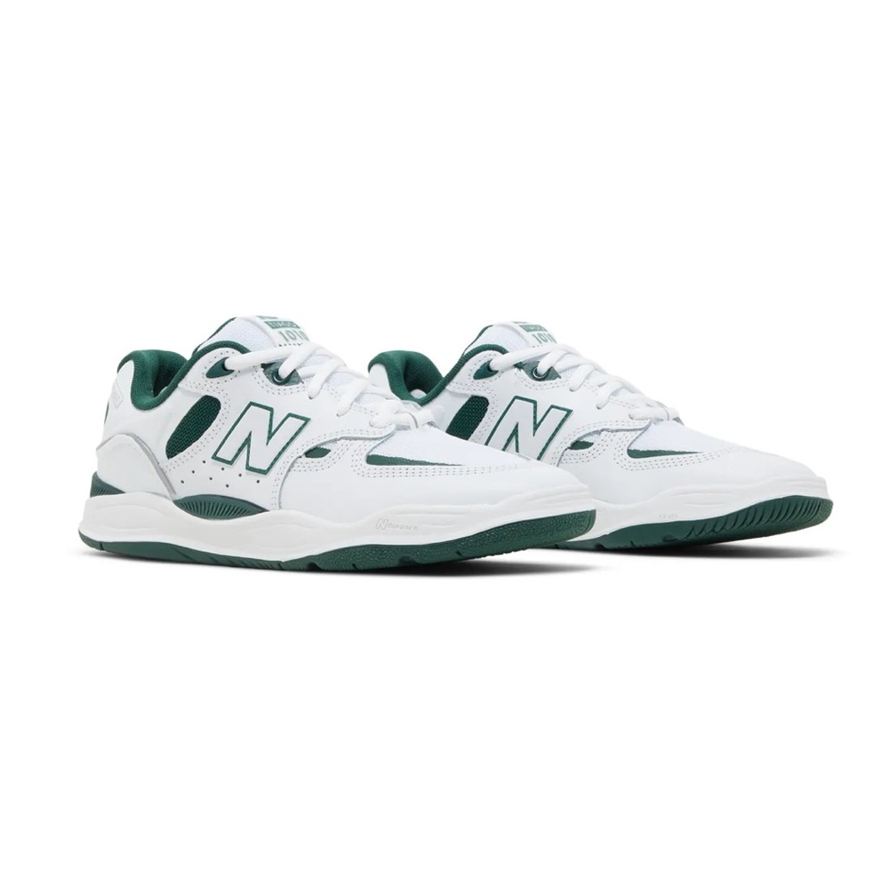 New Balance Numeric 1010 Tiago White Forest Green Sneakers